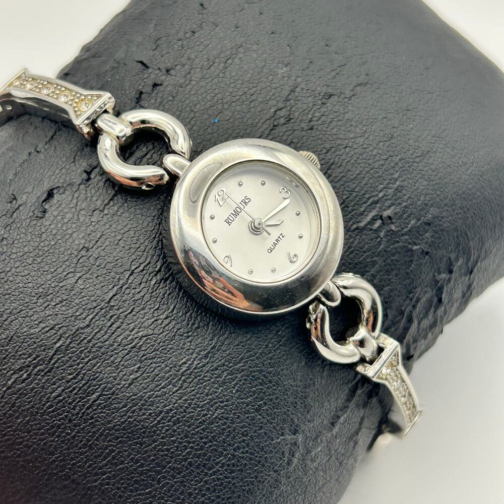 Rumours Silver Tone Stainless Steel Fashion Quartz Watch Working New Battery - Picture 3 of 8